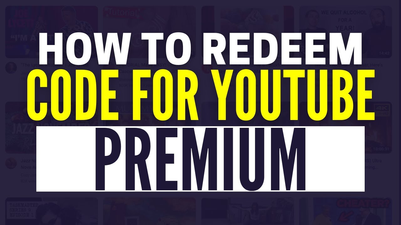 How To Redeem Code On YouTube Premium (2024)